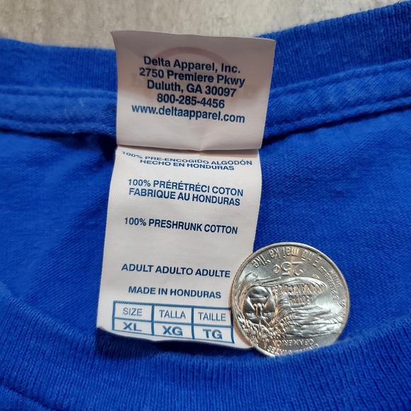 McDonalds Kerwin Frost McNugget Buddies Blue T-Shirt Employee Crew Men's XL - Picture 6 of 8